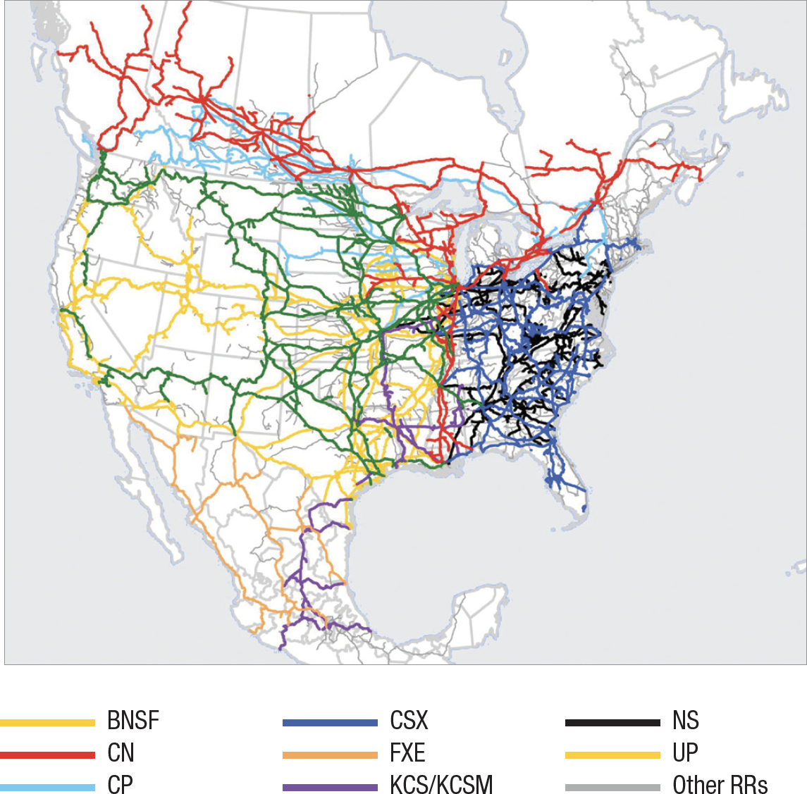 Freight Railroads in North America Image
